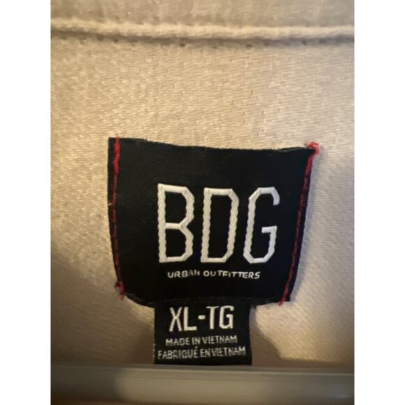 BDG Urban Outfitters Beige Button-Up Shirt –‎ XL Relaxed Fit Workwear Style - Picture 3 of 10